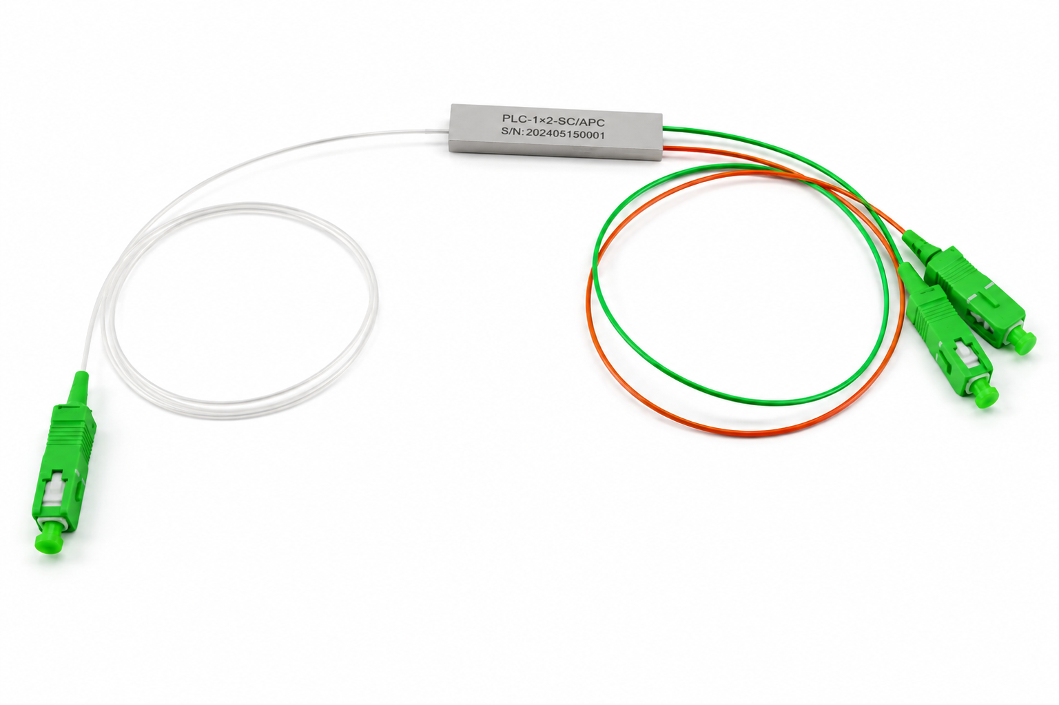 Splitter Optico PLC 1x2 - Con Conector SC-APC